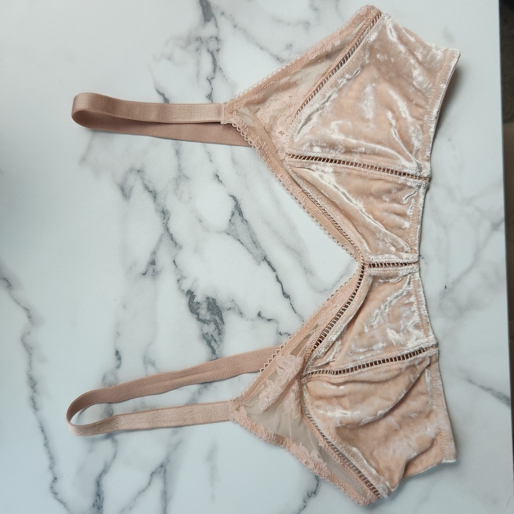Victoria's Secret Velvet Bra Size Large